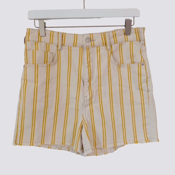 ANTHROPOLOGIE PILCRO STRIPED DENIM SHORTS - Picture 2 of 14
